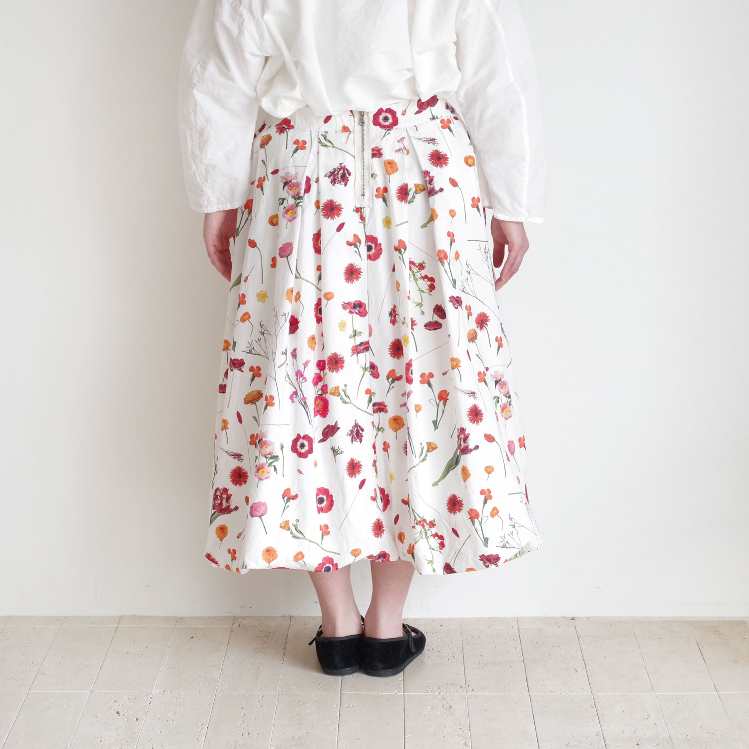 H+ HANNOH WESSEL ���å���ץ�她���Ρ��������� : SKIRT Print Jamila �ե��ץ��ȥХ롼�󥹥�����