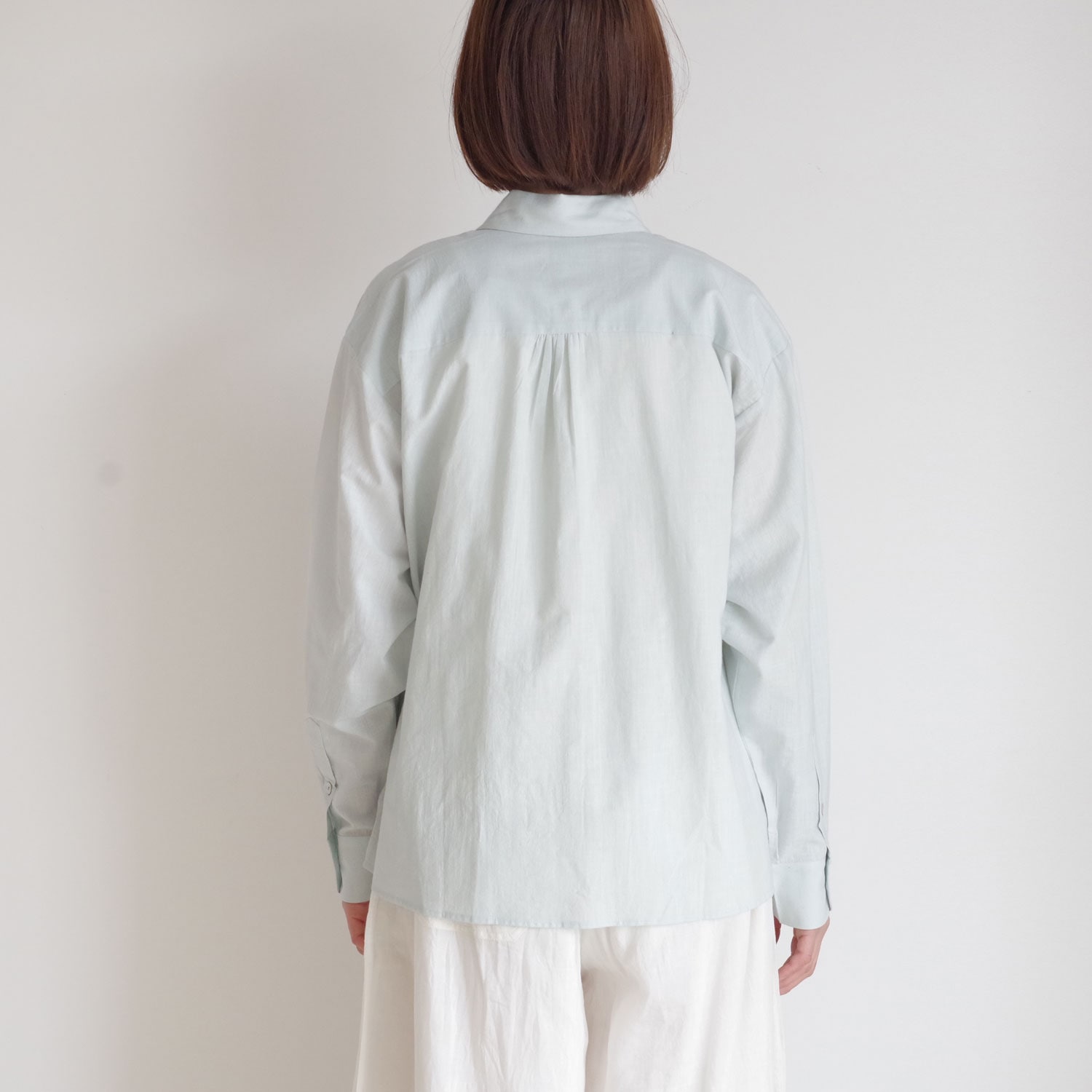 maku textiles �ޥ��ƥ��������륺 : PLEATED SHIRT_493 �饦��ɥ��顼�����