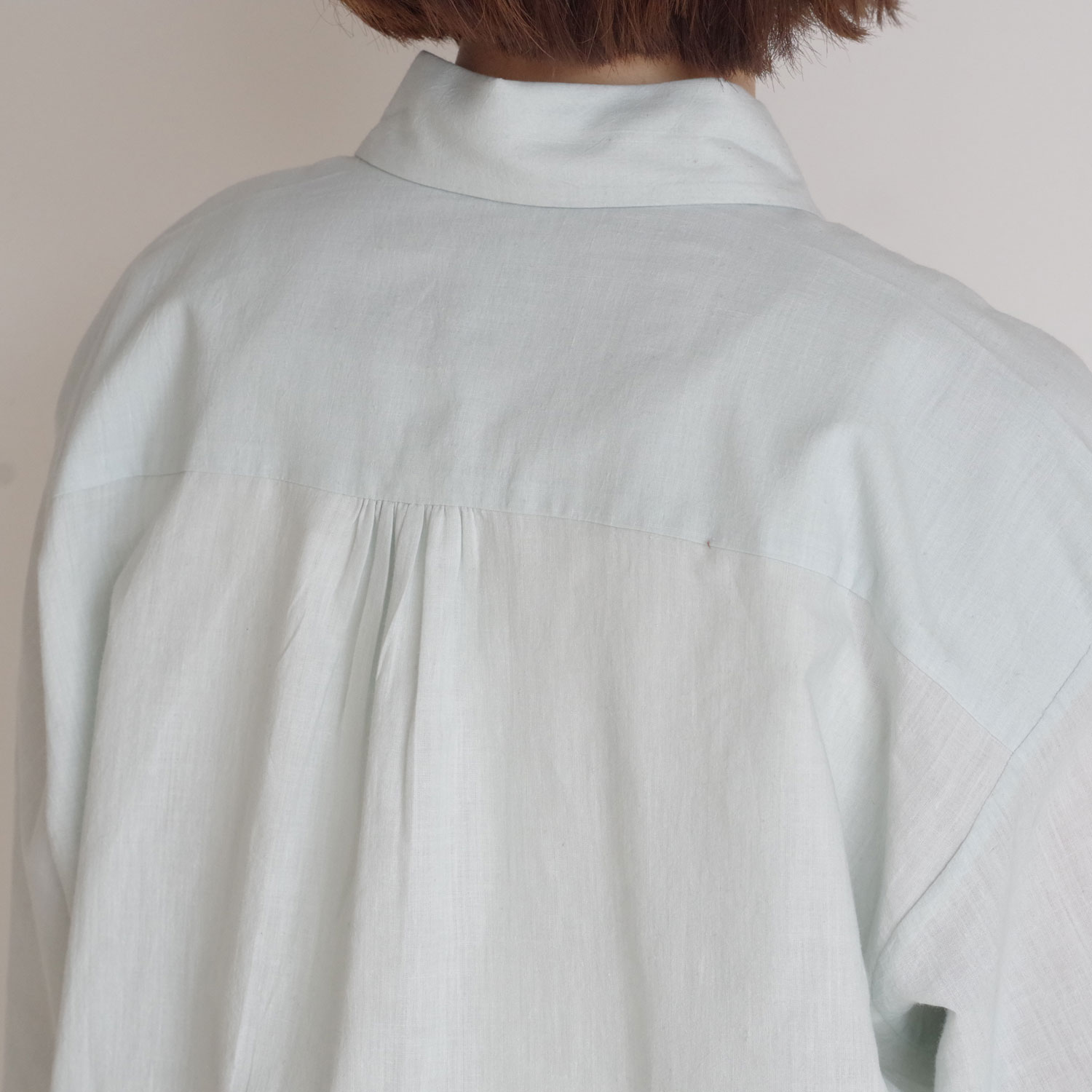 maku textiles �ޥ��ƥ��������륺 : PLEATED SHIRT_493 �饦��ɥ��顼�����
