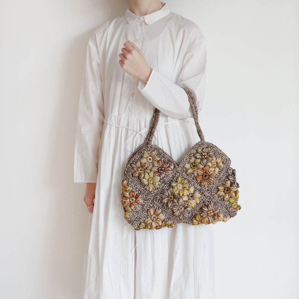 ソフィー・ディガール Sophie Digard 手編み ハンドバッグ sophie digard ソフィーディガール ラフィア ハンドバッグ