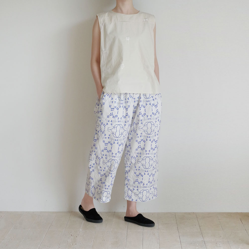 AODRESS �����ɥ쥹 : ��purana�� emb pajama pants ����֥������꡼�ץ��ȥ磻�ɥѥ��