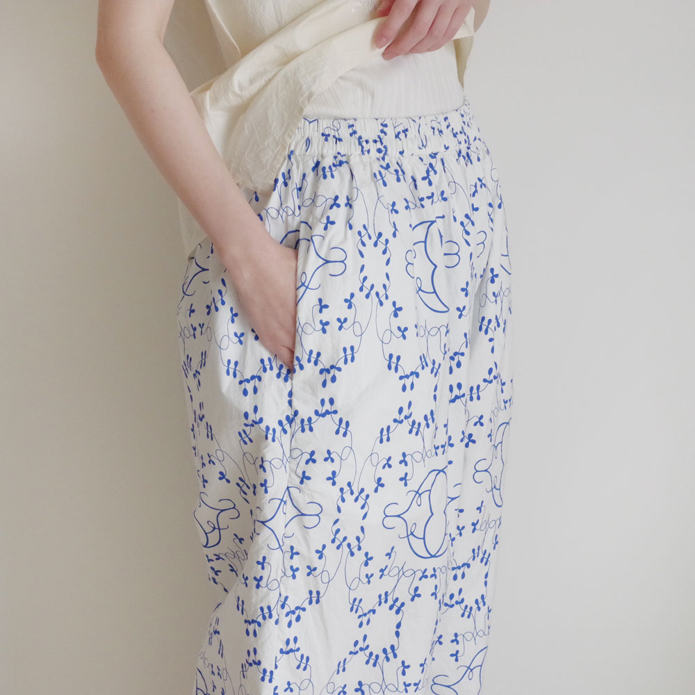 AODRESS �����ɥ쥹 : ��purana�� emb pajama pants ����֥������꡼�ץ��ȥ磻�ɥѥ��