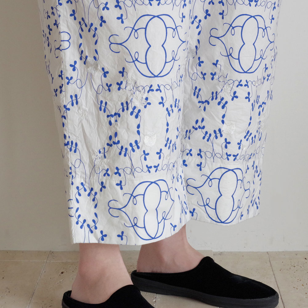 AODRESS �����ɥ쥹 : ��purana�� emb pajama pants ����֥������꡼�ץ��ȥ磻�ɥѥ��