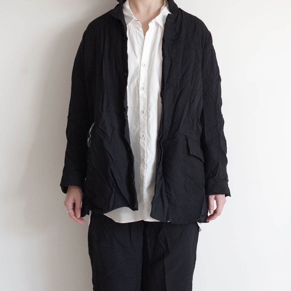 GARMENT REPRODUCTION OF WORKERS : PEDDLERS COAT dry black ڥɥ顼 ɥ饤֥å