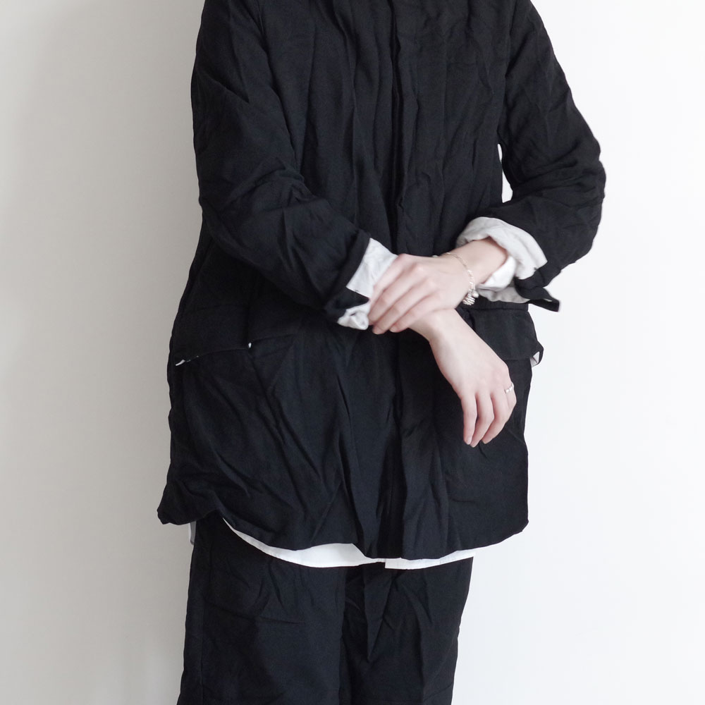 GARMENT REPRODUCTION OF WORKERS : PEDDLERS COAT dry black ڥɥ顼 ɥ饤֥å