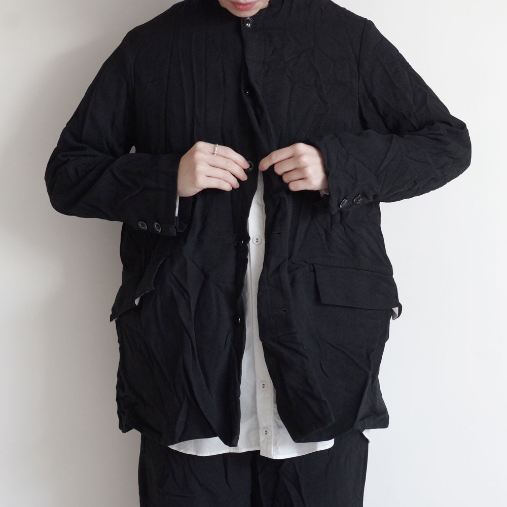 GARMENT REPRODUCTION OF WORKERS : PEDDLERS COAT dry black ڥɥ顼 ɥ饤֥å