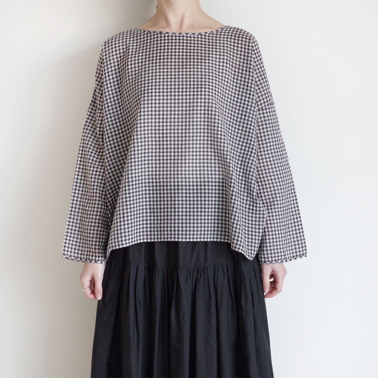 maison de soil ᥾ɥ : DROP SHOULDER SMOCK ɥåץ֥饦