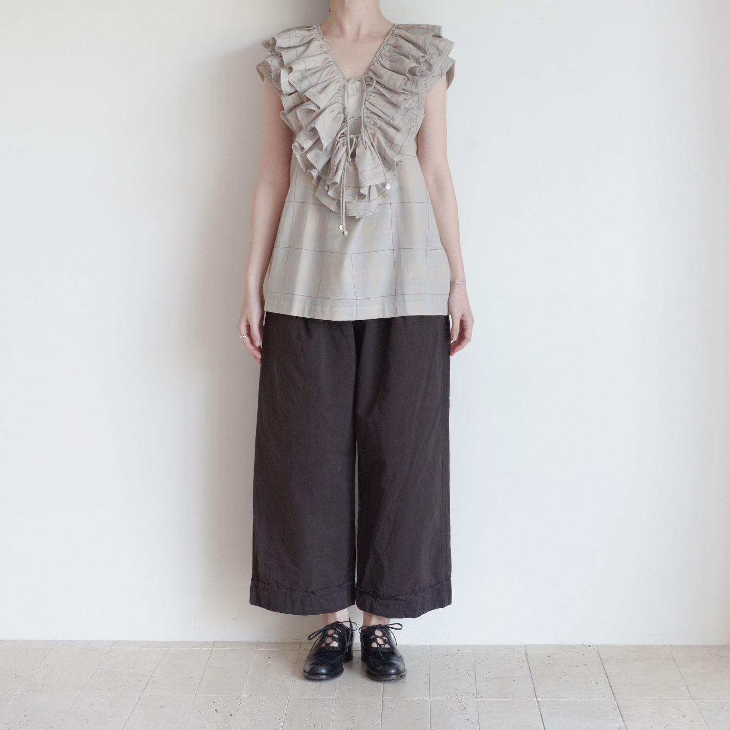 BUNON �֥Υ� : Ruffle Ribbon Blouse ��åե��ܥ�֥饦��