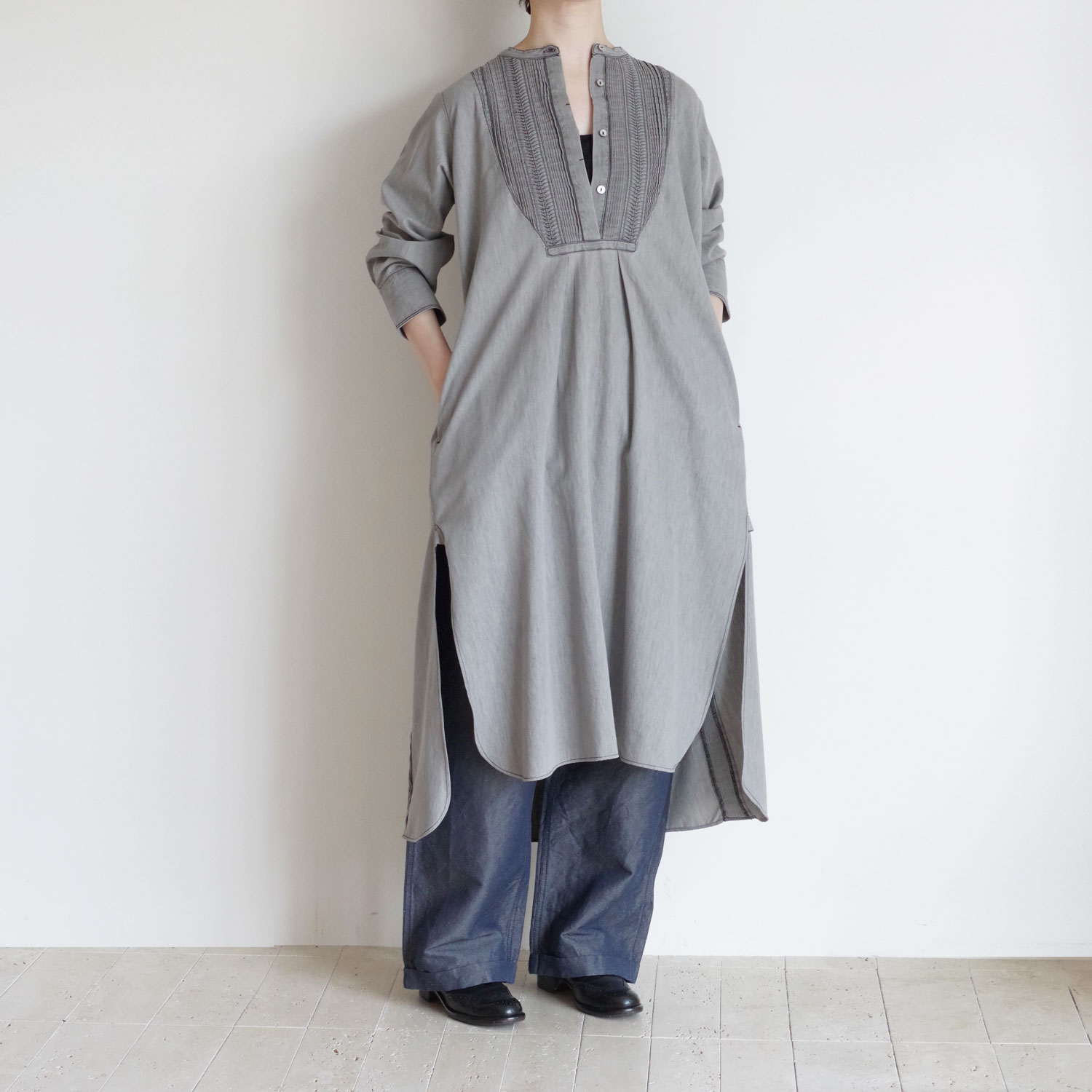 Pheeta フィータ : Trinity Dress ブラックデニムワンピース 