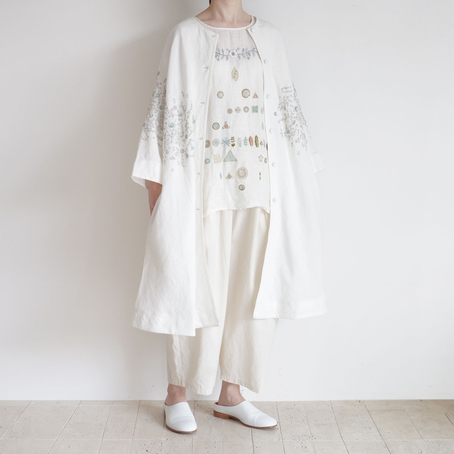 AODRESS �����ɥ쥹 : sprayed NIWA northern sequins coocoon coat �ɽ�������