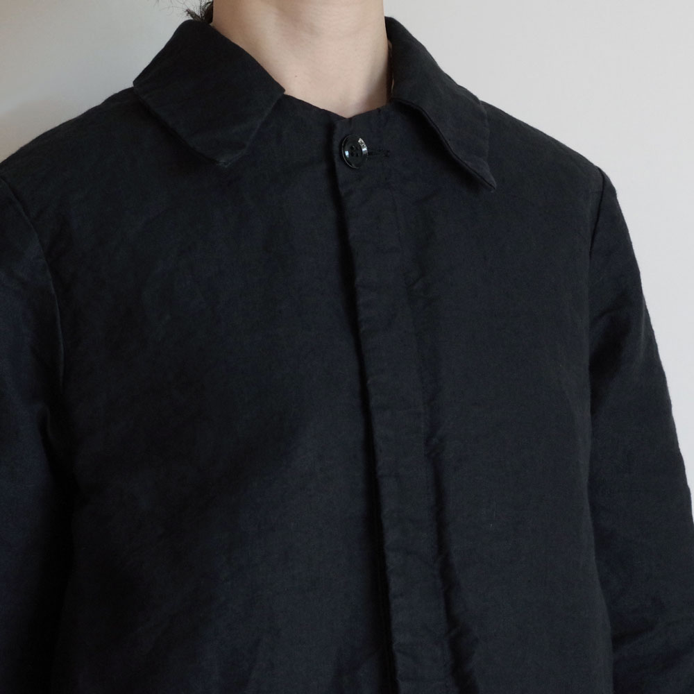 GARMENT REPRODUCTION OF WORKERS : PEDDLERS COAT BAL COLLAR (WASABI BLACK)