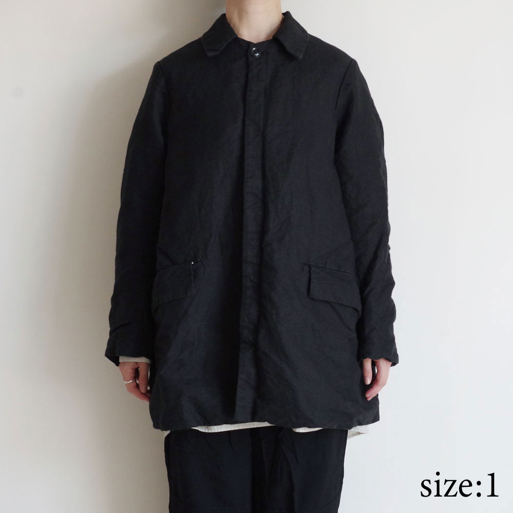 GARMENT REPRODUCTION OF WORKERS : PEDDLERS COAT BAL COLLAR (WASABI BLACK)