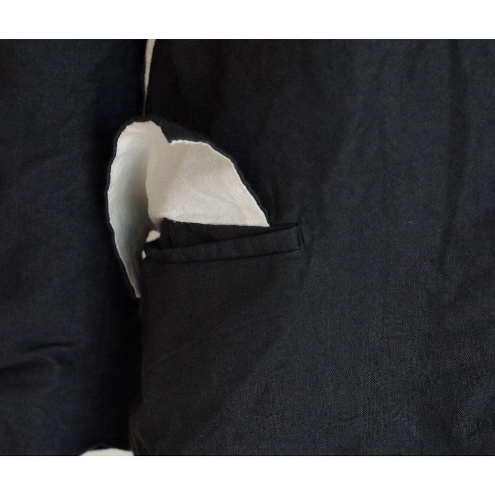 GARMENT REPRODUCTION OF WORKERS : PEDDLERS COAT BAL COLLAR (WASABI BLACK)