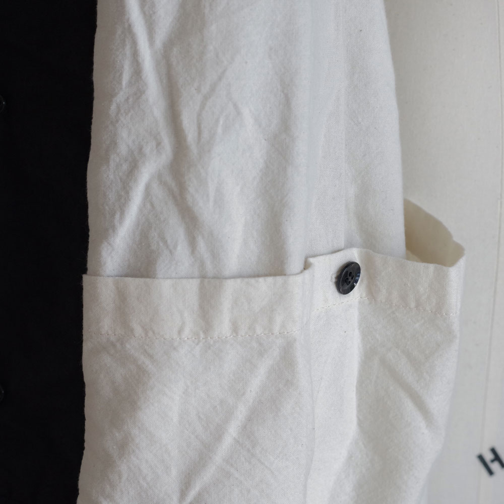 GARMENT REPRODUCTION OF WORKERS : PEDDLERS COAT BAL COLLAR (WASABI BLACK)