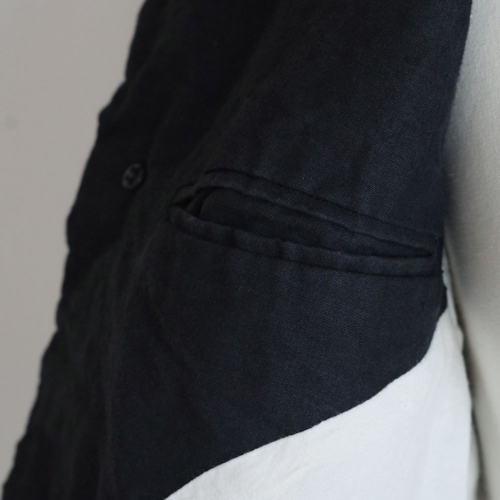 GARMENT REPRODUCTION OF WORKERS : PEDDLERS COAT BAL COLLAR (WASABI BLACK)