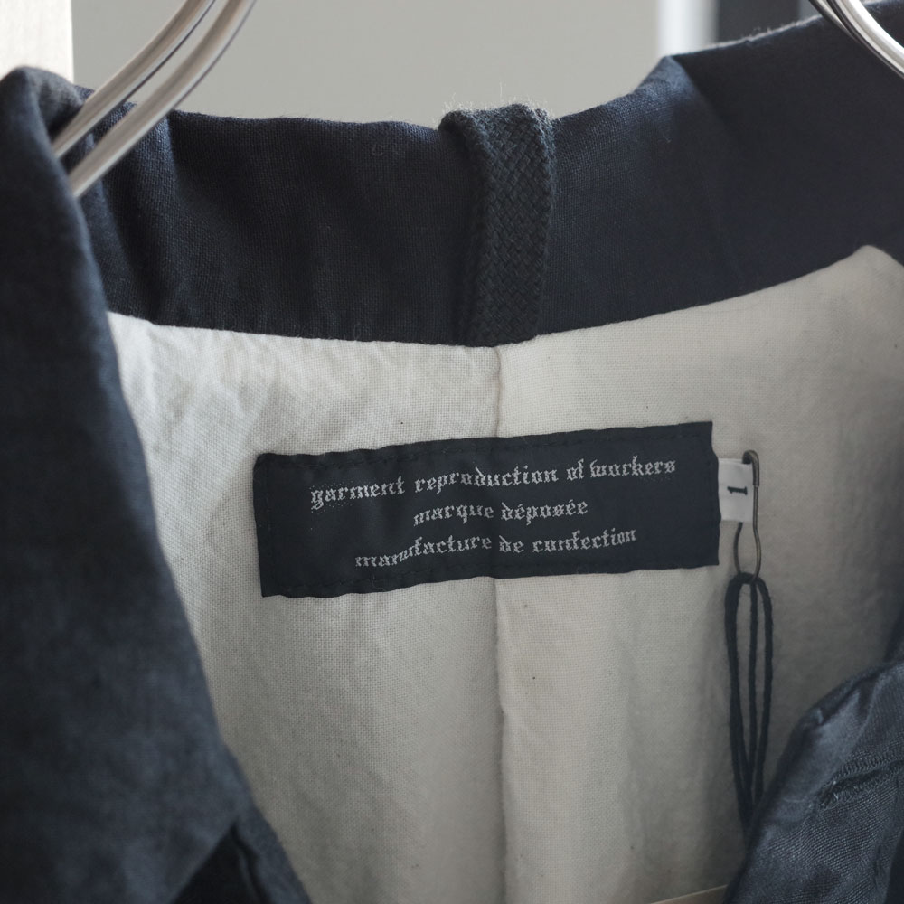 GARMENT REPRODUCTION OF WORKERS : PEDDLERS COAT BAL COLLAR (WASABI BLACK)