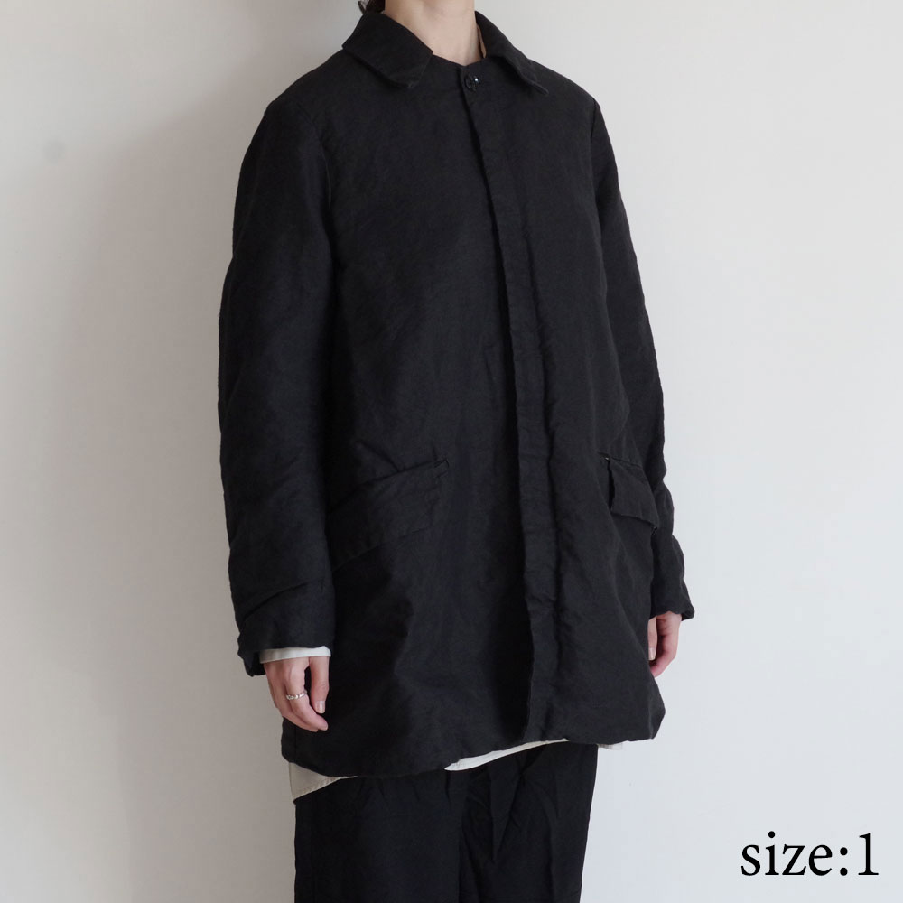 GARMENT REPRODUCTION OF WORKERS : PEDDLERS COAT BAL COLLAR (WASABI BLACK)