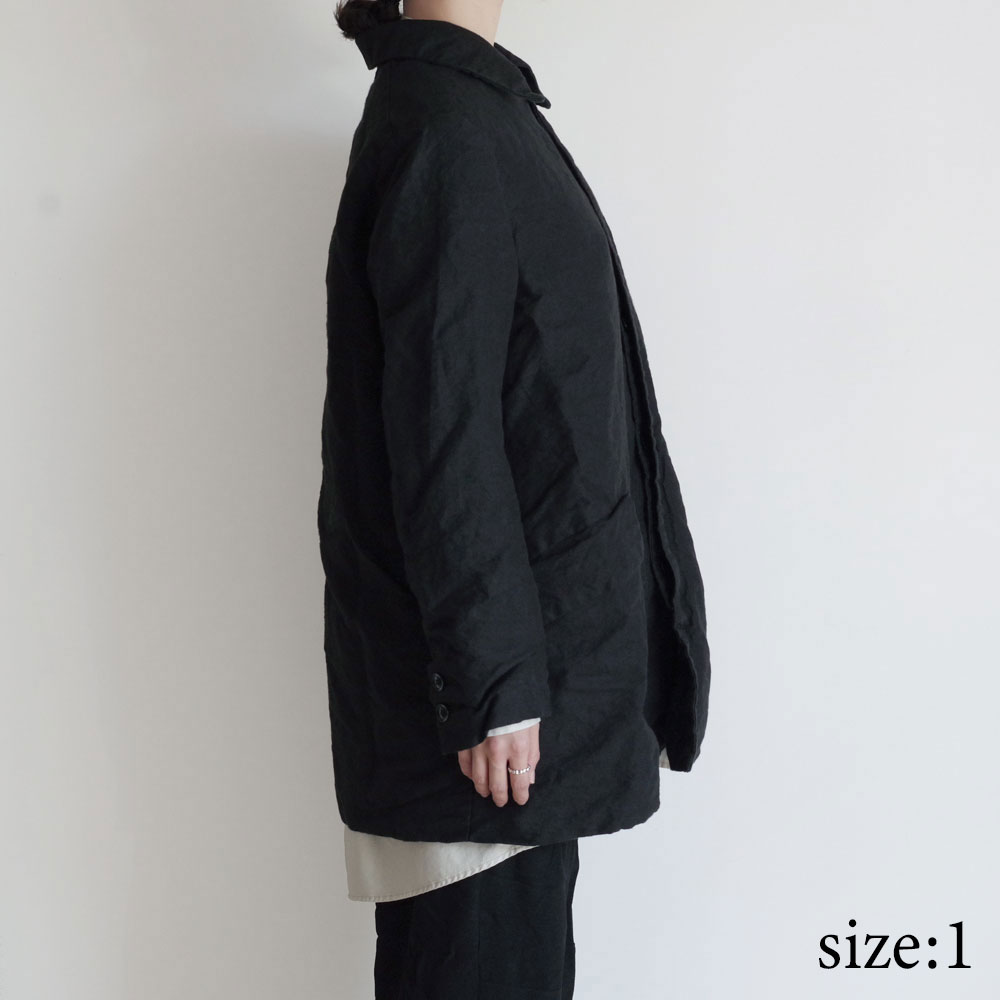 GARMENT REPRODUCTION OF WORKERS : PEDDLERS COAT BAL COLLAR (WASABI BLACK)