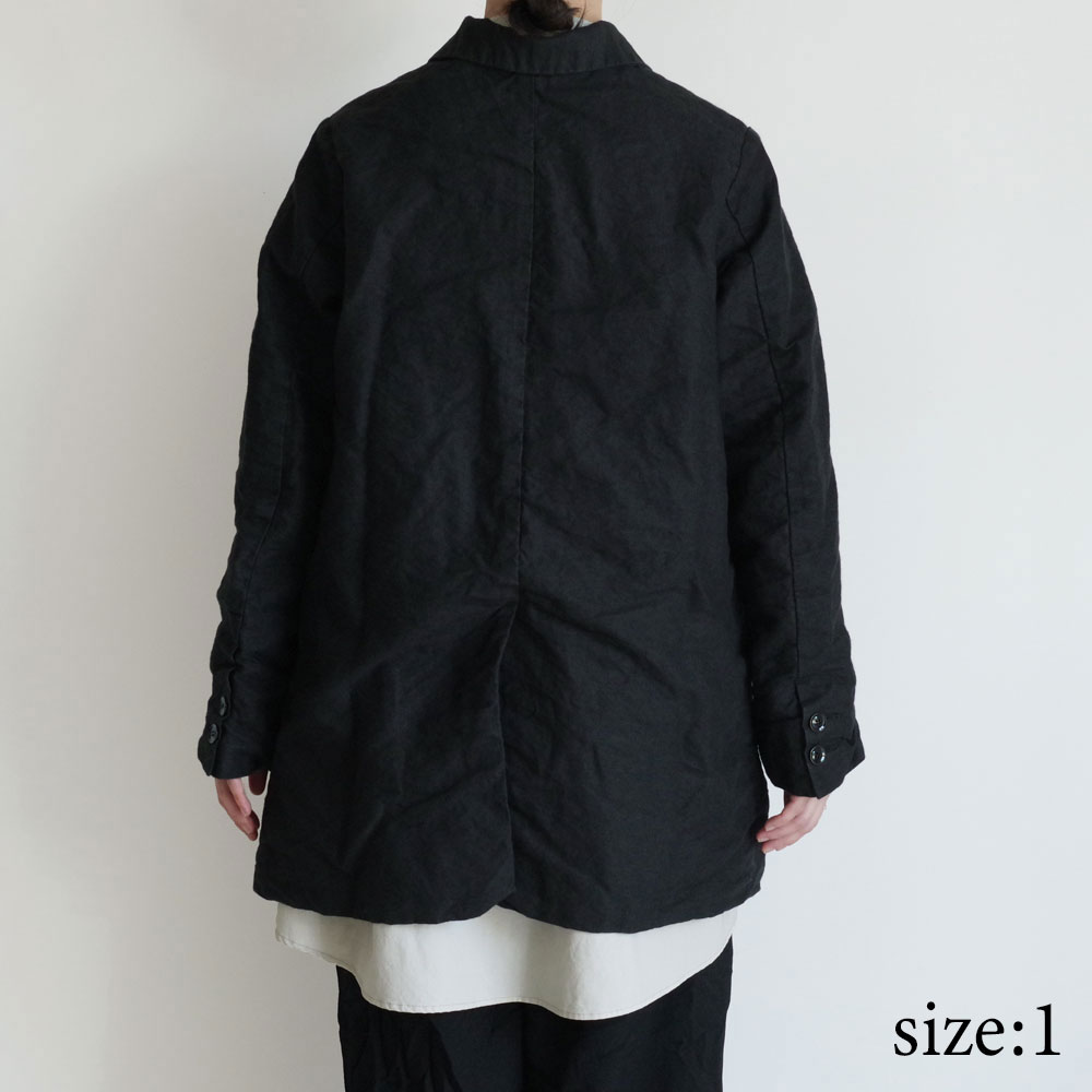 GARMENT REPRODUCTION OF WORKERS : PEDDLERS COAT BAL COLLAR (WASABI BLACK)