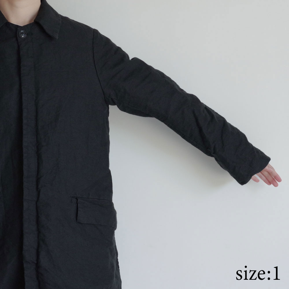 GARMENT REPRODUCTION OF WORKERS : PEDDLERS COAT BAL COLLAR (WASABI BLACK)