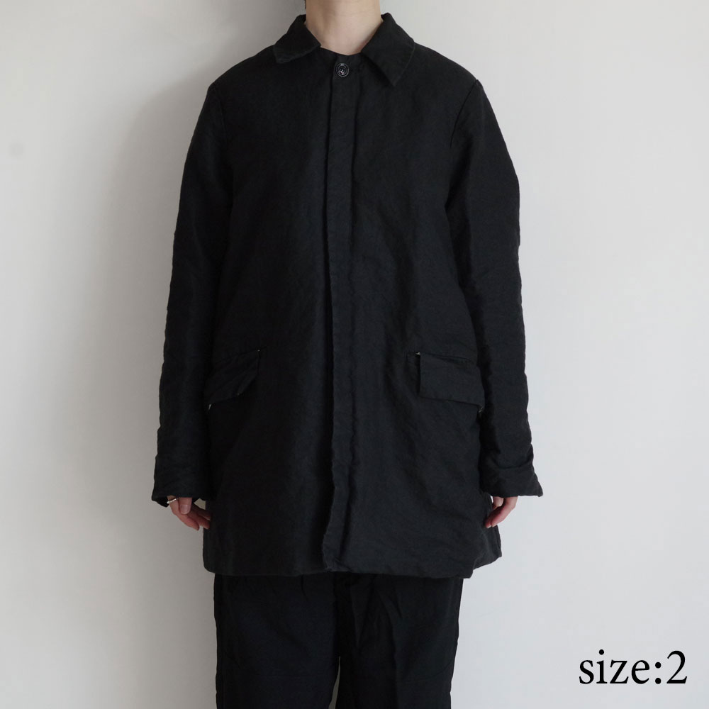 GARMENT REPRODUCTION OF WORKERS : PEDDLERS COAT BAL COLLAR (WASABI BLACK)