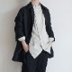 GARMENT REPRODUCTION OF WORKERS : PEDDLERS COAT BAL COLLAR (WASABI BLACK)