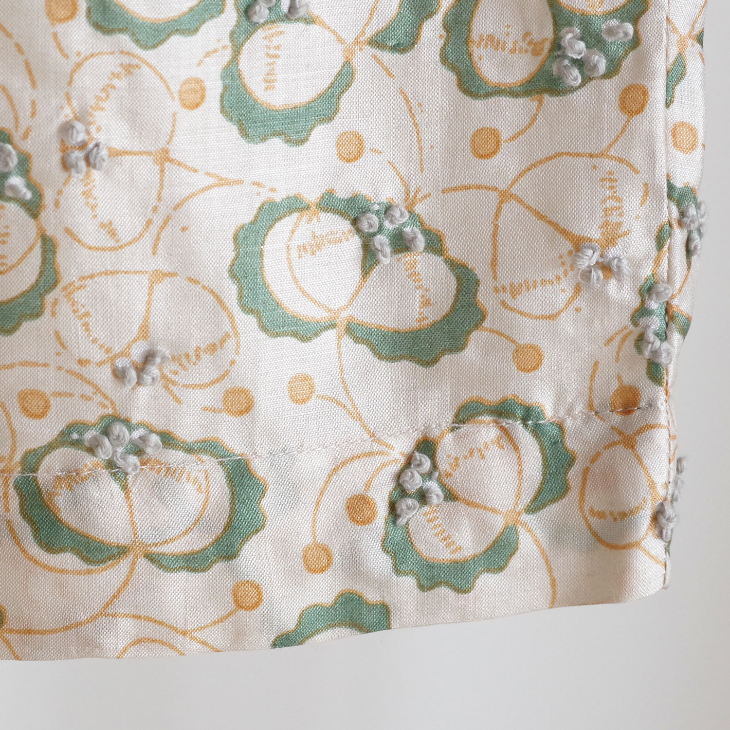 BUNON �֥Υ� : Embroidery TuckPants �ץ��ȥѥ�� (Musk Green)