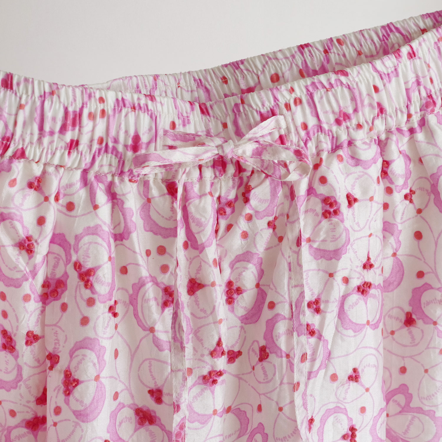 BUNON �֥Υ� : Embroidery TuckPants  �ץ��ȥѥ�� (Musk Coral)