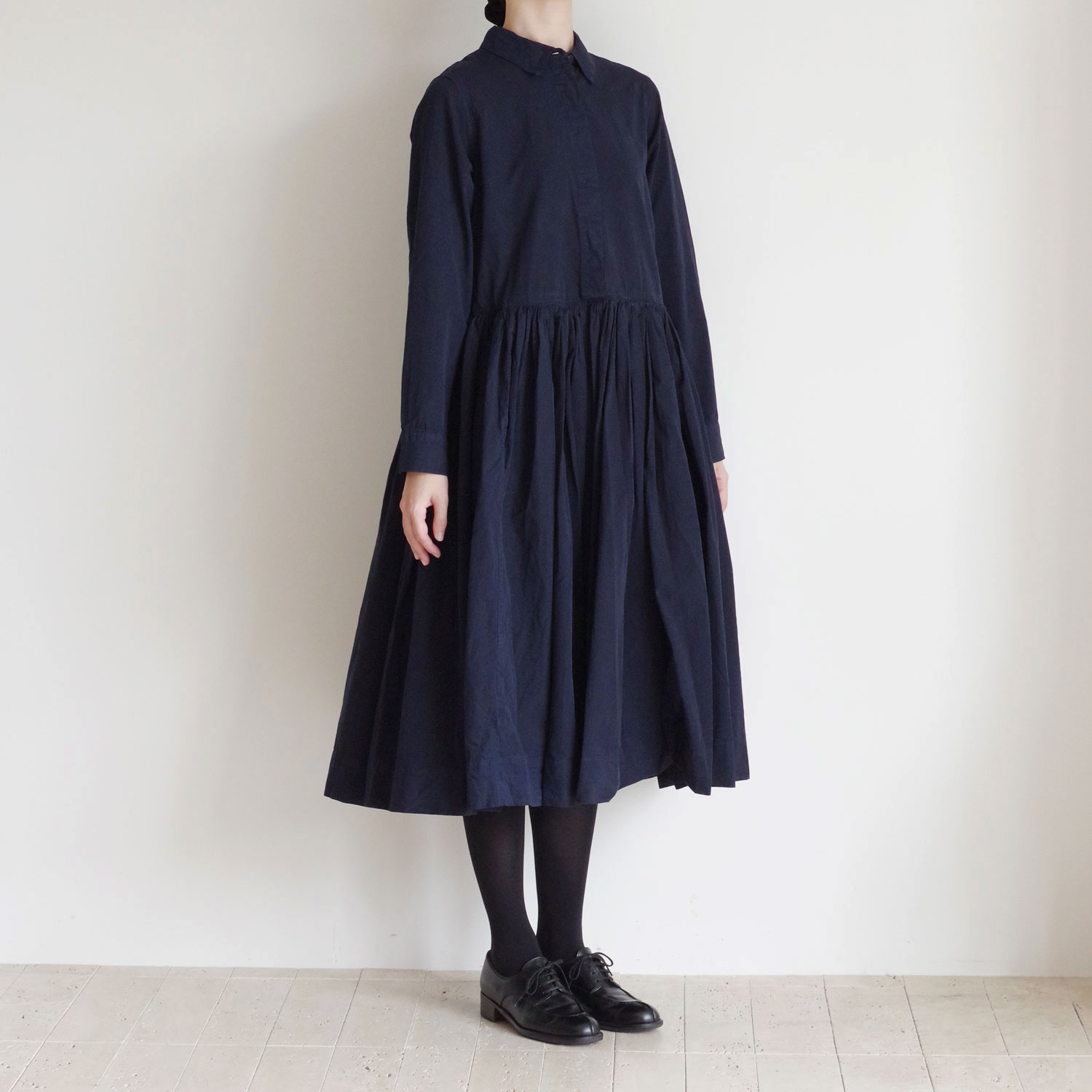 CASEY CASEY  : HELAYANE ROUCHE DRESS (NAVY) 㥶ĥԡ