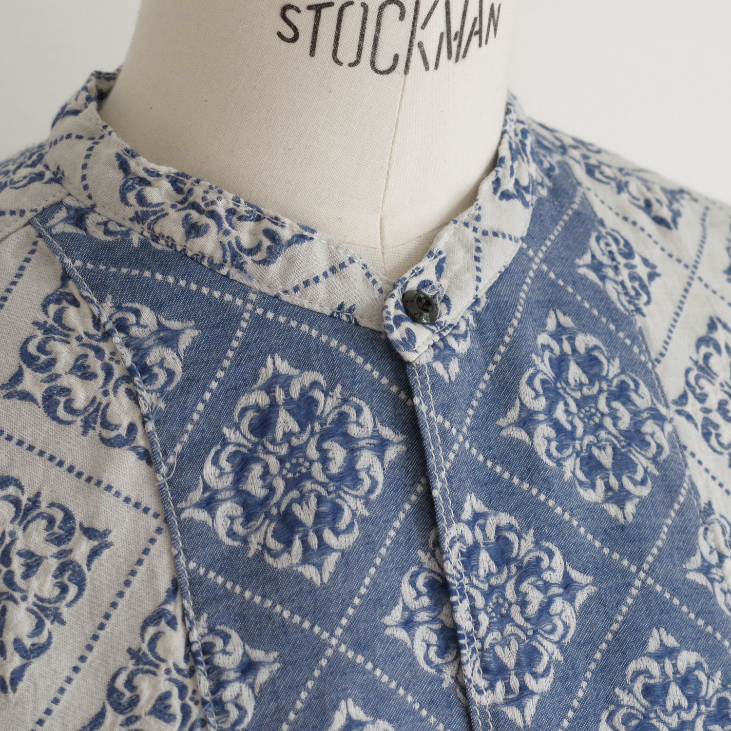 outil ƥ : CHAMISIER FELINES(ECRU/INDIGO) 㥬ɥ˥å