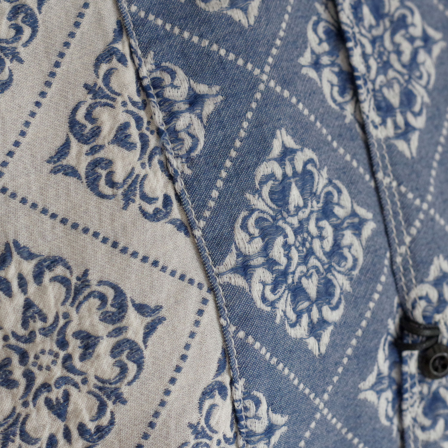 outil ƥ : CHAMISIER FELINES(ECRU/INDIGO) 㥬ɥ˥å