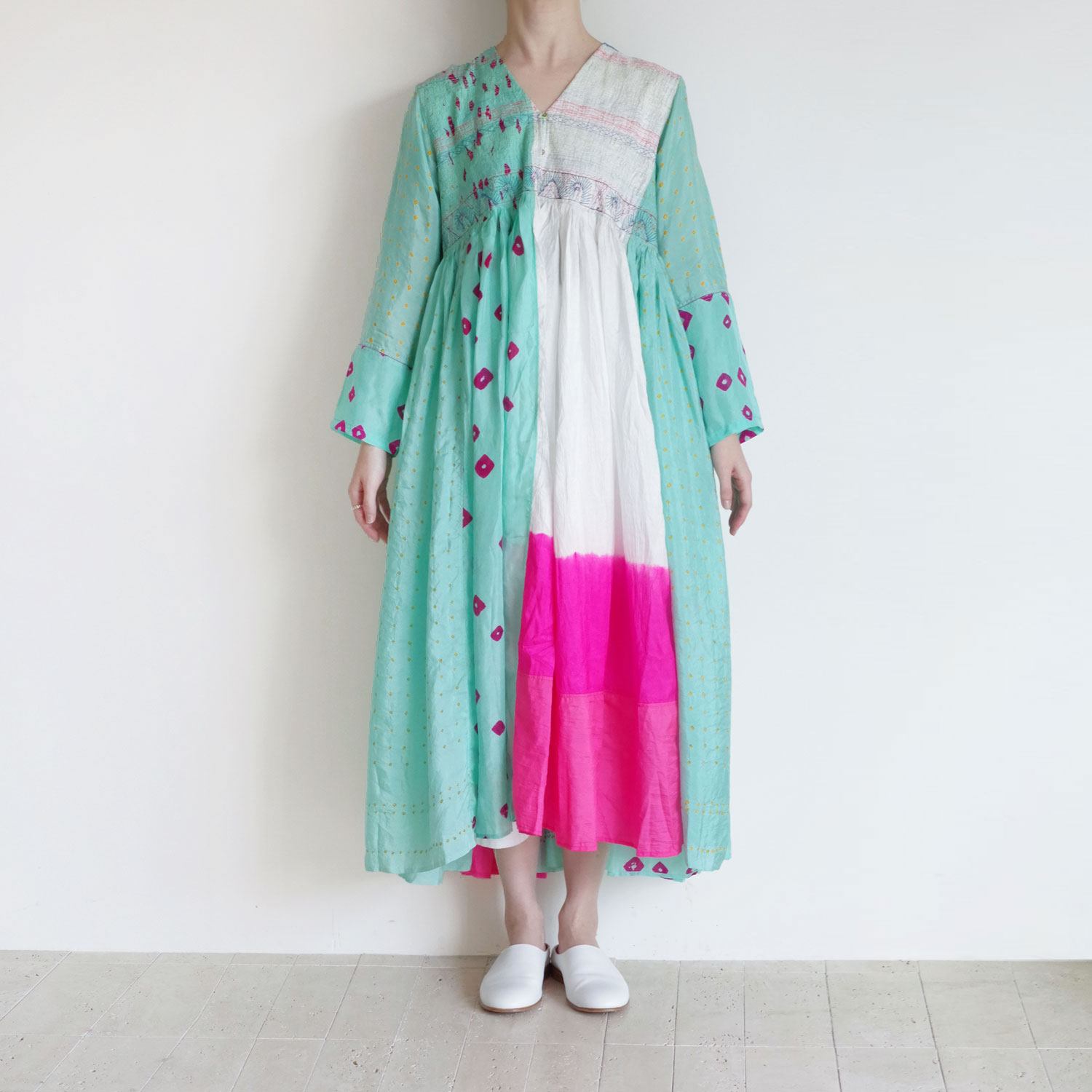 インジリ　ワンピース injiri インジリ : Folklore-44 切り替えウールワンピース | injiri