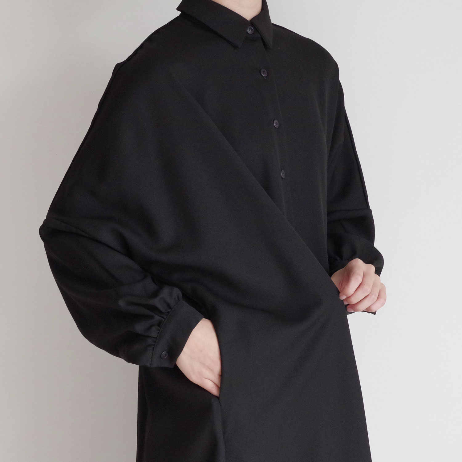 CASEY CASEY �������� �������� : YUKI LONGUE SHIRT �����륮��Х���ɥ��åץ�����������ĥ��ԡ���