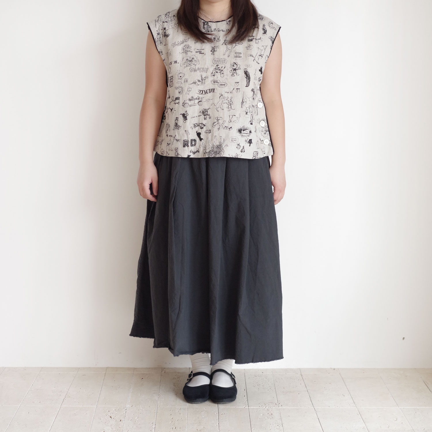 R&D.M.Co- ������ɥޥ󥺥ơ��顼 : GRAFFITI TRIMING BUTTON BIB �٥��� 