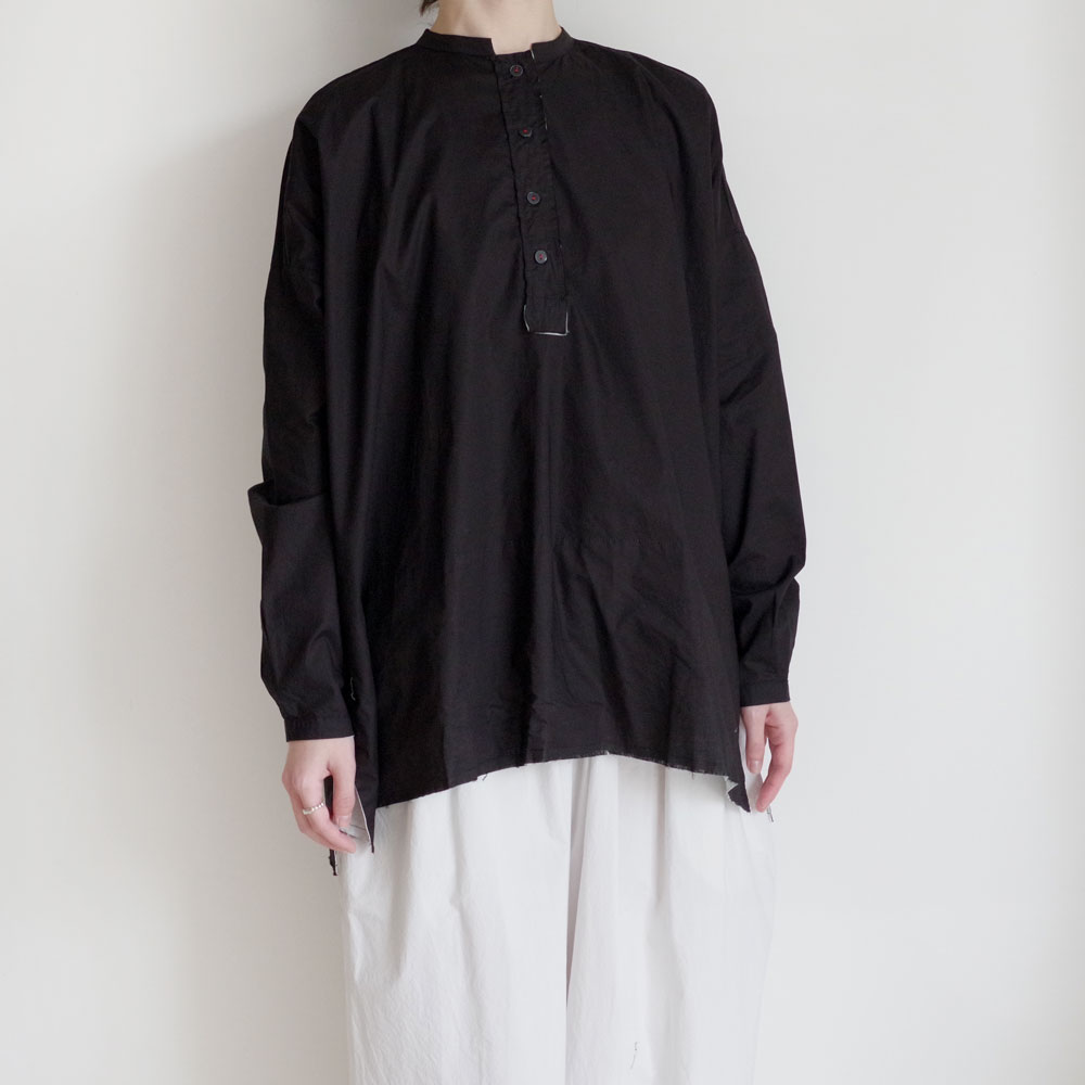 H+ HANNOH WESSEL ���å���ץ�她���Ρ��������� : SHIRT Celel �ץ륪���С����ե��������顼�����(BLACK)