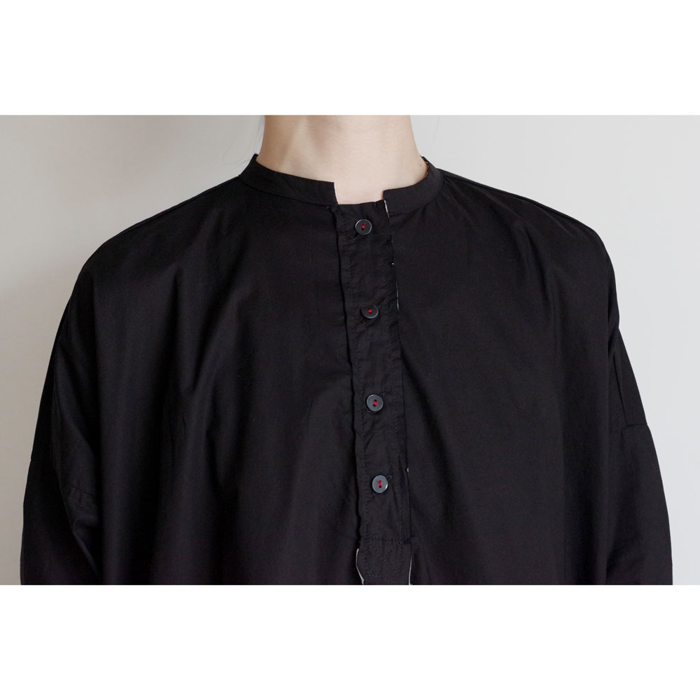 H+ HANNOH WESSEL ���å���ץ�她���Ρ��������� : SHIRT Celel �ץ륪���С����ե��������顼�����(BLACK)