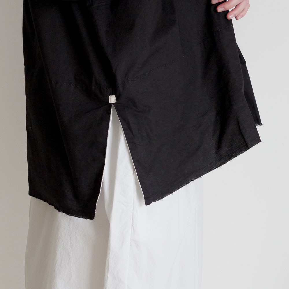 H+ HANNOH WESSEL ���å���ץ�她���Ρ��������� : SHIRT Celel �ץ륪���С����ե��������顼�����(BLACK)