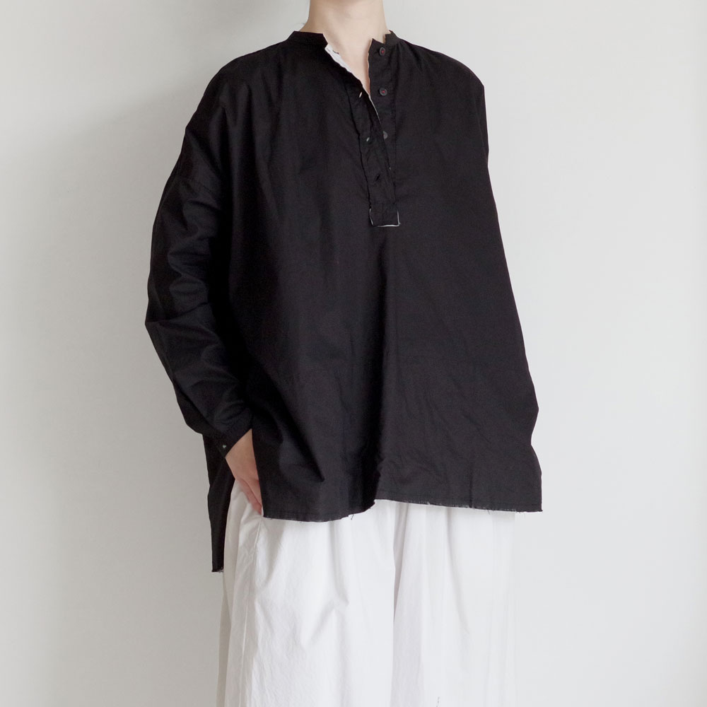 H+ HANNOH WESSEL ���å���ץ�她���Ρ��������� : SHIRT Celel �ץ륪���С����ե��������顼�����(BLACK)