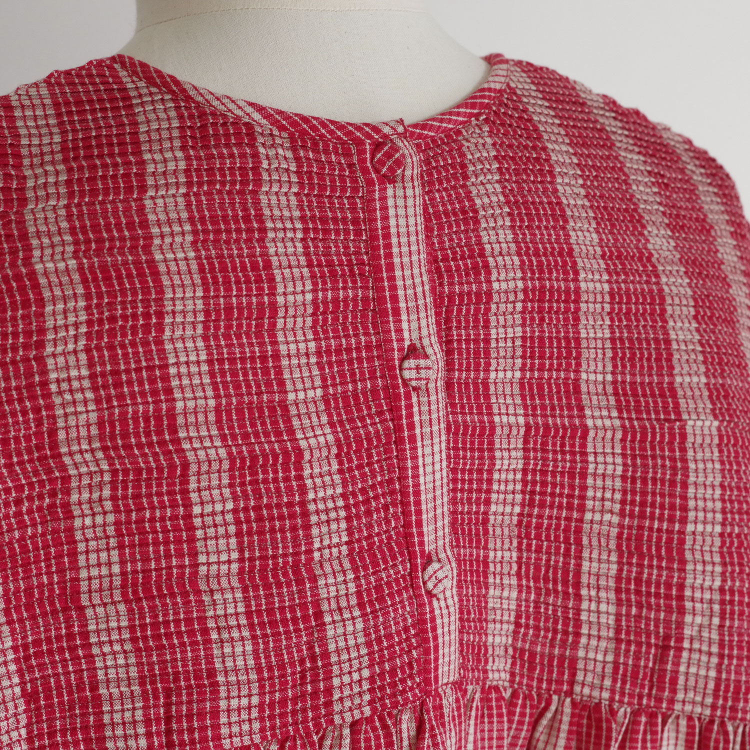 maison de soil �᥾��ɥ����� : BACK OPENING PULLOVER WITH MINI PINTUCK �֥饦��