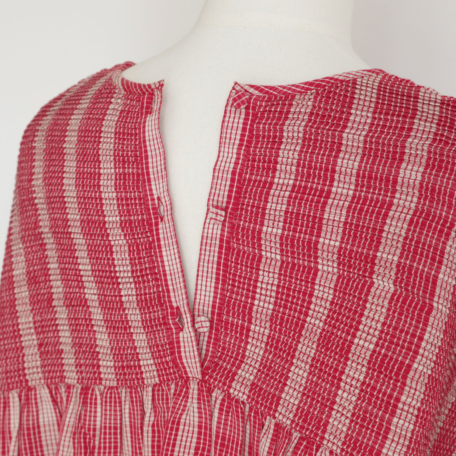 maison de soil �᥾��ɥ����� : BACK OPENING PULLOVER WITH MINI PINTUCK �֥饦��