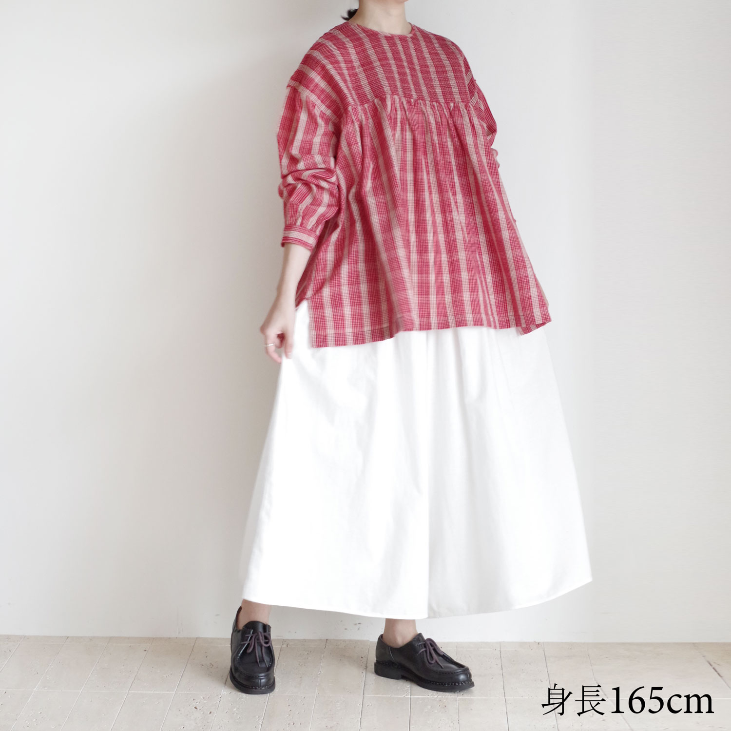 maison de soil �᥾��ɥ����� : BACK OPENING PULLOVER WITH MINI PINTUCK �֥饦��