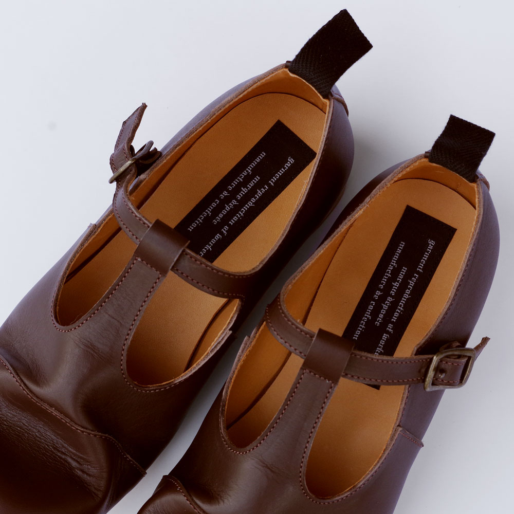 GARMENT REPRODUCTION OF WORKERS : FARMERS SHOES T-STRAP Tȥåץ塼ʸ򴹲ġ