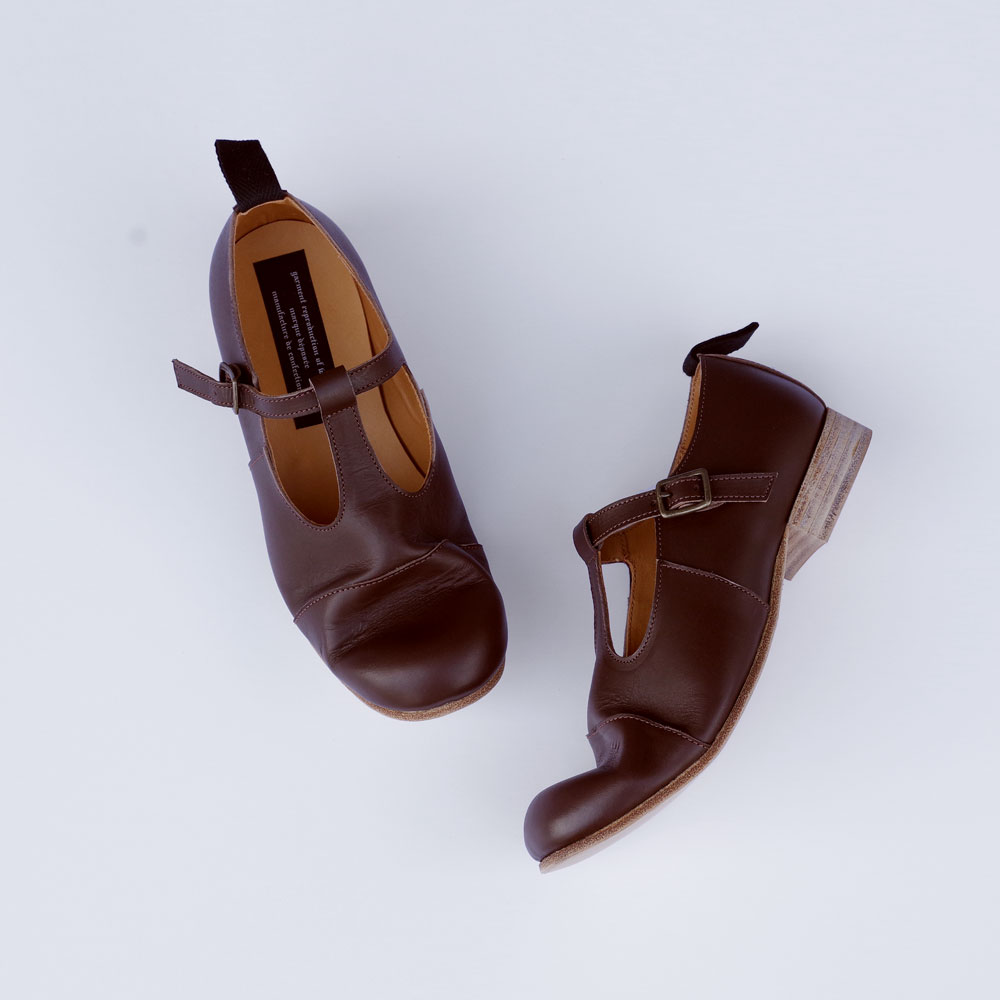 GARMENT REPRODUCTION OF WORKERS : FARMERS SHOES T-STRAP Tȥåץ塼ʸ򴹲ġ