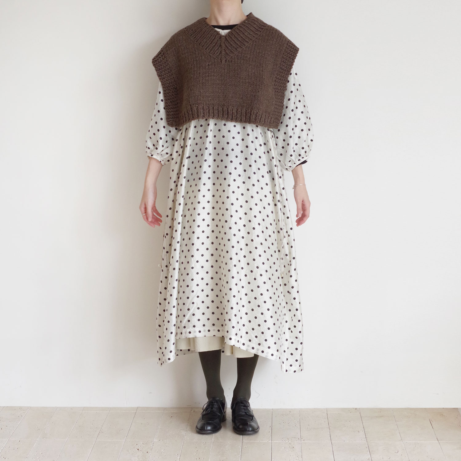 ound��BUNON ������ɡߥ֥Υ� : Handknit ����ܥ���(Brown)