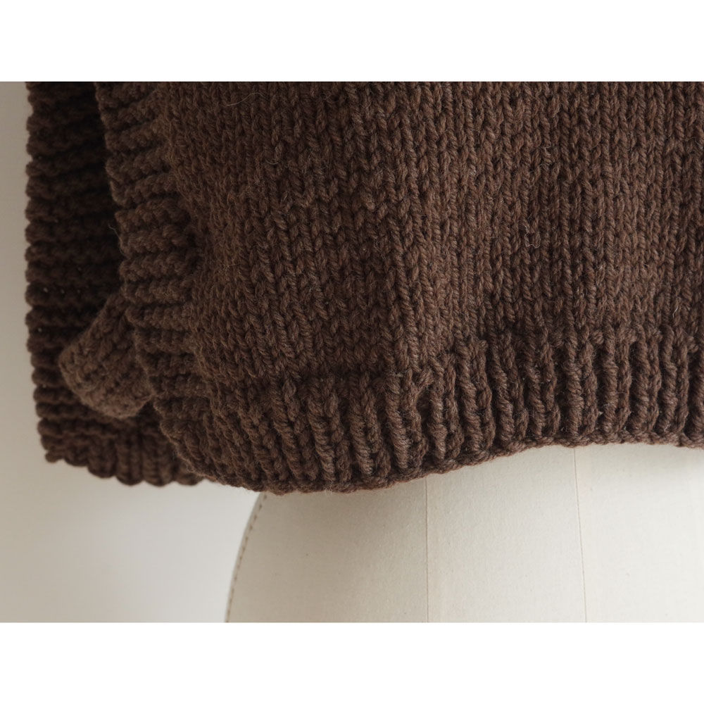 ound��BUNON ������ɡߥ֥Υ� : Handknit ����ܥ���(Brown)