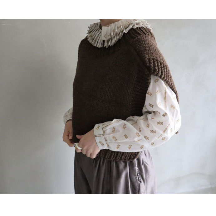 ound��BUNON ������ɡߥ֥Υ� : Handknit ����ܥ���(Brown)