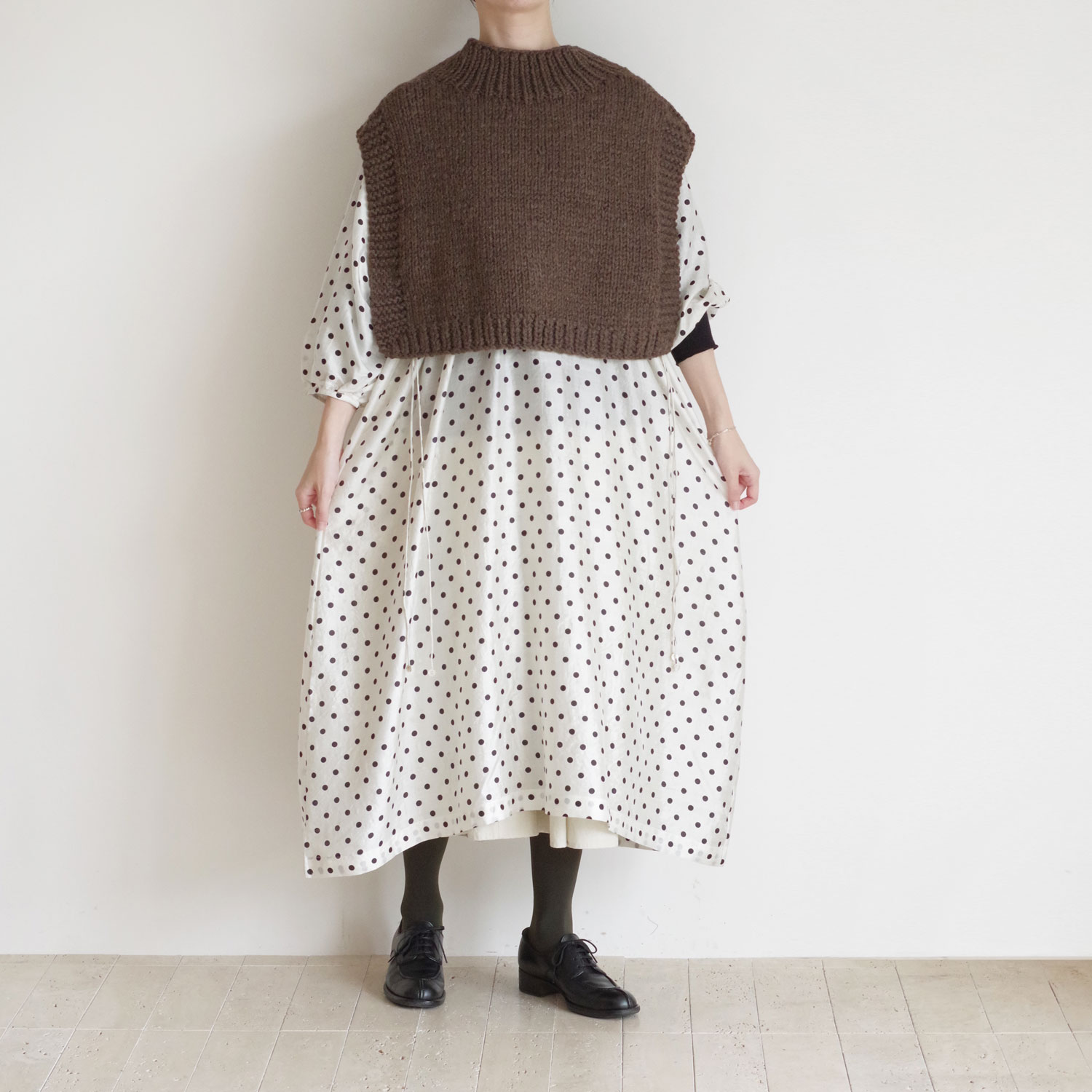 ound��BUNON ������ɡߥ֥Υ� : Handknit ����ܥ���(Brown)