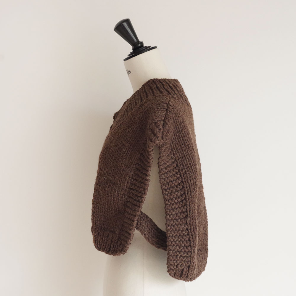 ound��BUNON ������ɡߥ֥Υ� : Handknit ����ܥ���(Brown)