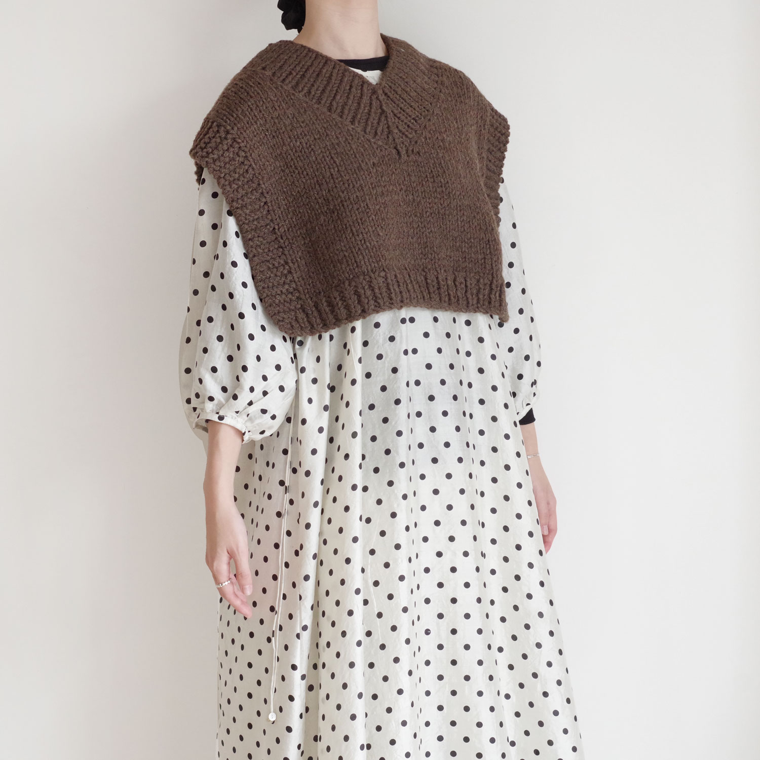 ound��BUNON ������ɡߥ֥Υ� : Handknit ����ܥ���(Brown)