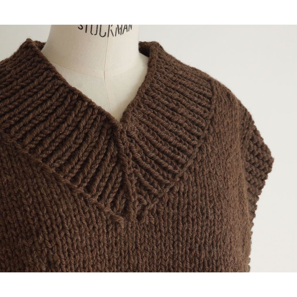 ound��BUNON ������ɡߥ֥Υ� : Handknit ����ܥ���(Brown)